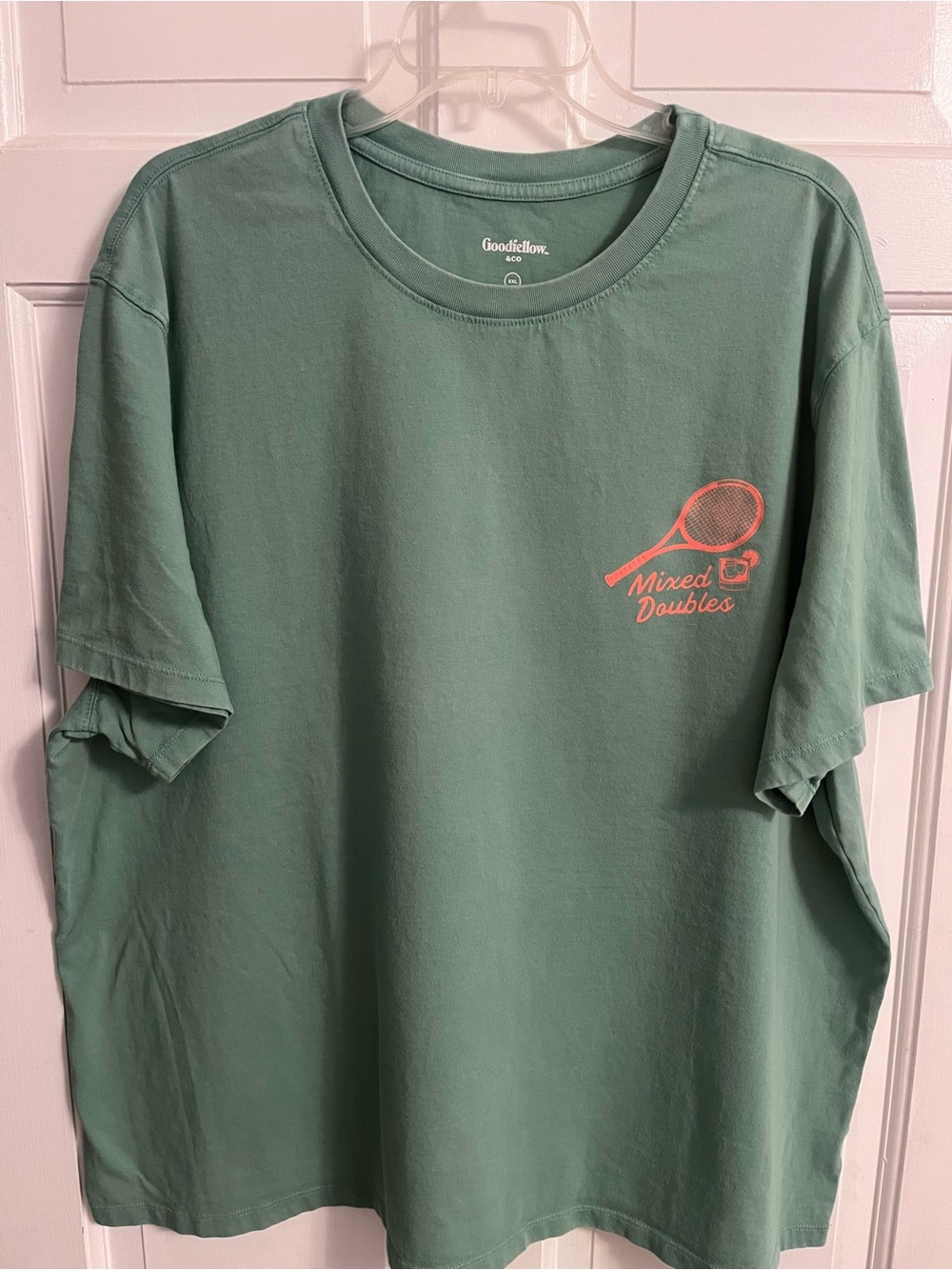 Goodfellow & Co Green 'Mixed Doubles' Graphic Tee XXL